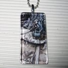Alice in Wonderland Art to Wear Necklace Caterpillar