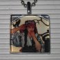 Alphonse Mucha Glass Tile Pendant Necklace Gypsy & Crow