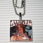 Altered Art Glass Necklace Alphonse Mucha Chocolate Ad