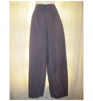 Jeanne Engelhart FLAX Purple Textured Cotton Floods Pants Medium M