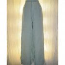 Jeanne Engelhart FLAX Green LINEN Floods Pants Medium M
