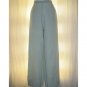 Jeanne Engelhart FLAX Green LINEN Floods Pants Medium M