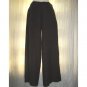 Jeanne Engelhart FLAX Brown LINEN Floods Pants Small S