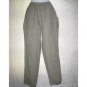Jeanne Engelhart FLAX Long Green Cross Weave Linen Pants Small S