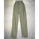 Visual Professional VP Long Green Linen Pants Size 1