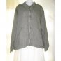 Haymaker Engalhart FLAX Gray Green Linen Lined Zip Jacket Medium M