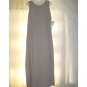 NWT FLAX Long Shapely Oatmeal Linen Slip Dress Jeanne Engalhart Small S