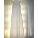 Flax Soft White LINEN Slip Dress Jeanne Engelhart Small S