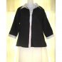 Soft Surroundings Black Linen Button Shirt Tunic Top Medium M