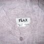 FLAX Purple Linen Skirted Button Tunic Top Shirt Jeanne Engelhart Small S