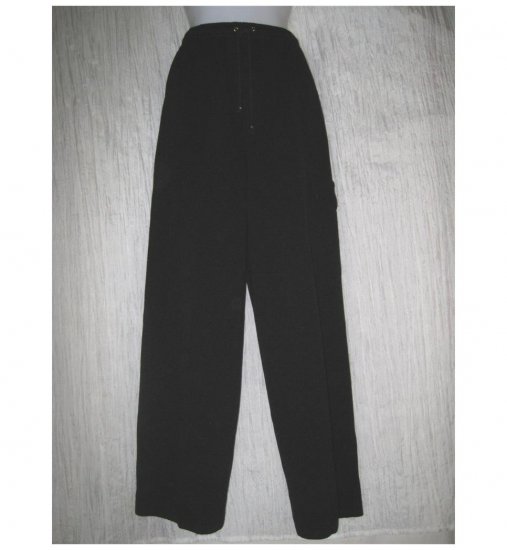 ST. JOHN Sport by Marie Gray Black Santana Knit Drawstring Pants Small S