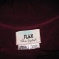 FLAX by Jeanne Engelhart Red Slinky Tunic Top Shirt Small S