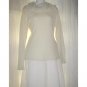 April Cornell Pale Butter Cream Turtleneck Sweater Top Large L