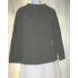 Coldwater Creek Green Cotton Tunic Top Pullover Sweater Medium M