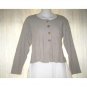FLAX by Angelheart Jeanne Engelhart Cropped Cardigan Sweater S M