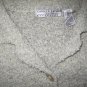 Carolyn Taylor Essentials Soft Gray Nubby Cardigan Sweater Medium M