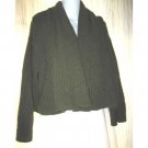 SAGA Cropped Green Lagenlook Cardigan Sweater Small Medium S M
