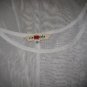 Clothespin Boutique Long Sheer White Knit layering Dress Small S