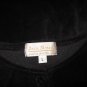 Basic Threads Soft Black Velor Button Jacket Shirt Top Large L