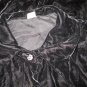 Vintage Elinor Gay Shapely Black Velvet Button Shirt Top S M