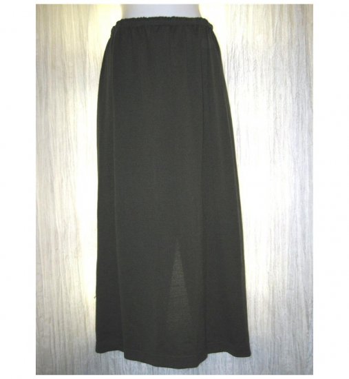 Monika Turtle Studio Long Boutique Green Knit Skirt Medium M