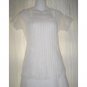 THE LIMITED Elegant White Lace Pullover Shirt Tunic Top Medium M