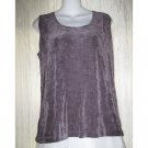 New Weekenders Slinky Purple Tunic Tank Top Shirt Large L G