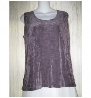New Weekenders Slinky Purple Tunic Tank Top Shirt Large L G