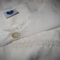 Jackie Loves John Cream Linen Boxy Button Jacket Top Large L