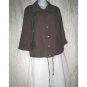 Christopher & Banks Soft Brown Linen Rayon Jacket Small S