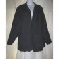 Jeanne Engelhart FLAX Blue Linen Blazer Jacket Small S