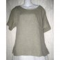 FLAX Jeanne Engelhart Shapely Linen Pullover Shirt Tunic Top Medium M