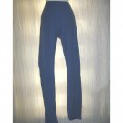 FLAX Blue Pucker Textured Cotton Leggings Pants Medium M