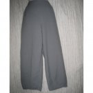 FLAX Blue Gray Textured Cotton Floods Pants Jeanne Engelhart Medium
