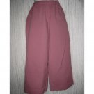 FLAX Dusty Pink Textured Cotton Floods Pants Jeanne Engelhart Petite P