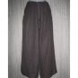 FLAX by Jeanne Engelhart Purple Thermal Linen Flex Floods Pants Large L