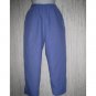 Jeanne Engelhart FLAX Blue LINEN Pedal Pushers Pants Petite P