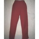 Jeanne Engelhart FLAX Red LINEN Cotton Pants Petite P