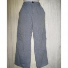 Solitaire Blue Linen Trousers Pants X-Small XS