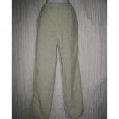 Willow Boutique Striped Long Shapely Linen Pants Medium M