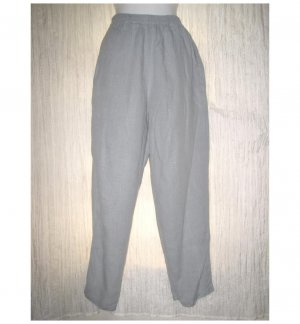 J. Jill Long Blue Gray Linen Pants Medium M