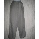 FLAX by Jeanne Engelhart Long & Lean Gray Linen Trousers Pants Small