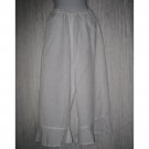 White Linen Bedskirt Bloomers Flood Pants Medium M