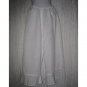 White Linen Bedskirt Bloomers Flood Pants Medium M