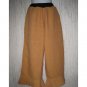 Jeanne Engelhart FLAX Orange Linen Bedskirt Bloomers Flood Pants Petite P