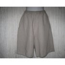 Jeanne Engelhart FLAX Natural LINEN Shorts Small S