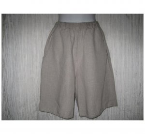 Jeanne Engelhart FLAX Natural LINEN Shorts Small S