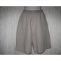 Jeanne Engelhart FLAX Natural LINEN Shorts Small S