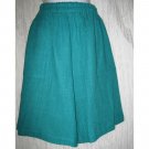 Sangam Imports Textured Teal Cotton Shorts Large L