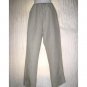 Color Me Cotton Taupish Gray Linen Pants Medium M